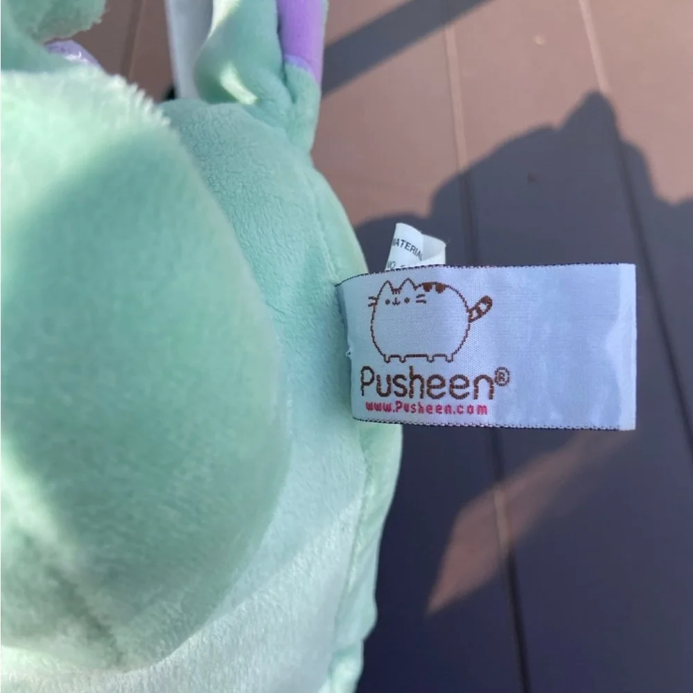 GUND Pusheen Dragonsheen Squeezer Wing Movement Stuffed Cat Dragon, Green - Picture 7 of 10